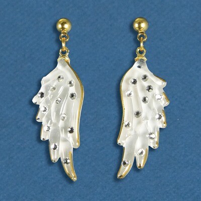 Angel Wing Earrings Glass Baron GM15188, MPN: GM15188, 708873034077