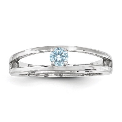 1 Birthstone 3mm family jewelry ring Sterling Silver XMR71/1SS, MPN: XMR71/1SS, 883957869841