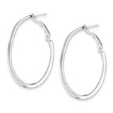 Hoop Clip Back Earrings Sterling Silver QE3772, MPN: QE3772, 723252413212