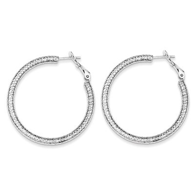 Hinged Earrings Sterling Silver Rhodium-plated QE8223, MPN: QE8223, 883957561769