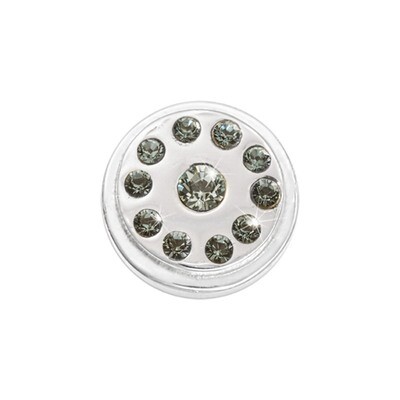 Nikki Lissoni Silver-Plated Indian Sapphire &amp; Light Azore Coin That Fits S Rings RC2035S, MPN: RC20…