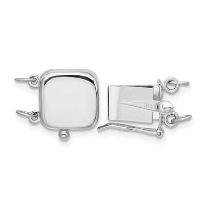 Multi-Strand Bead Pearl Clasp 14k White Gold WG2002, MPN: WG2002,