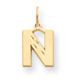 Initial N Charm 14k Gold C566N, MPN: C566N, 883957860954