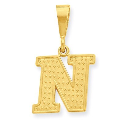 Initial N Charm 14k Gold C1449-N, MPN: C1449-N, 886774087771