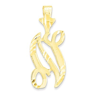 Initial N Charm 10k Gold 10C767N, MPN: 10C767N, 883957429991