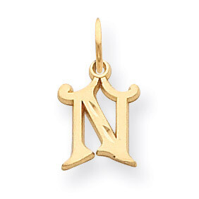 Initial N Charm 14k Gold C565N, MPN: C565N, 886774090894