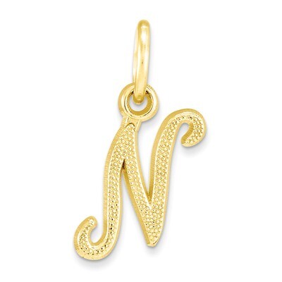 Initial N Charm 10k Gold 10C763N, MPN: 10C763N, 883957585680