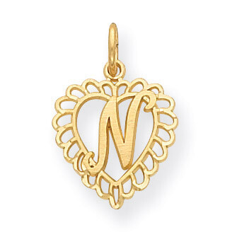 Initial N Charm 14k Gold C568N, MPN: C568N, 886774091099