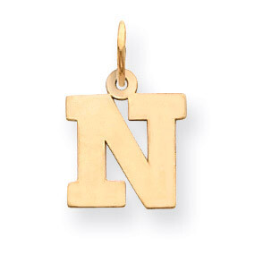 Small Block Initial N Charm 14k Gold YC664N, MPN: YC664N, 883957972886