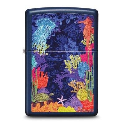 Zippo Navy Matte Sea Life Lighter GM25827, MPN: GM25827, 191693198713