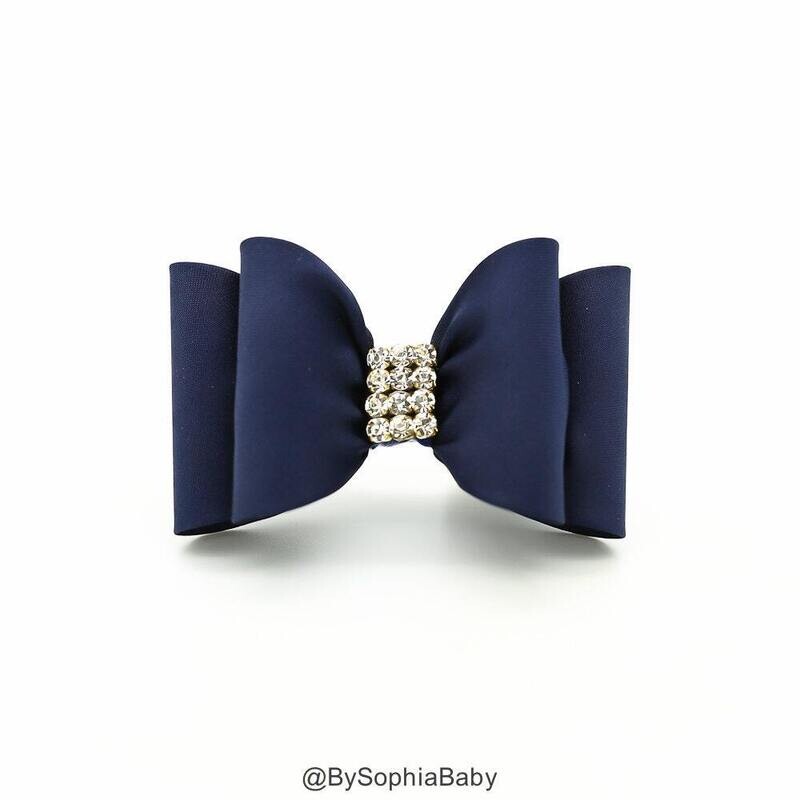 Navy Blue Baby Bow Navy Blue Bow Hair Clip Bow Hair Clip Baby Hair Clip Girls Bow Hair Clip Big Bow…