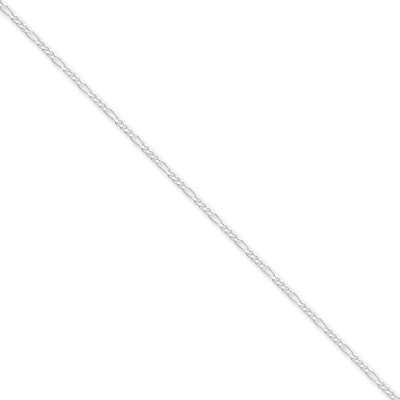 10 Inch 1.75mm Figaro Chain Sterling Silver QFG050-10, MPN: QFG050-10, 883957945071