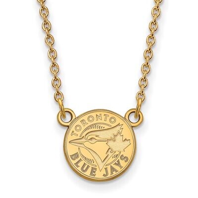 Toronto Blue Jays Small Pendant with Chain Necklace 14k Yellow Gold 4Y008BLU-18, MPN: 4Y008BLU-18, …