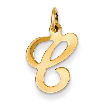Die Struck Initial C Charm 14k Gold YC248C, MPN: YC248C, 883957970974