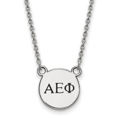 Alpha Epsilon Phi Extra Small Enameled Pendant with 18 Inch Chain Sterling Silver SS016AEP-18, MPN:…