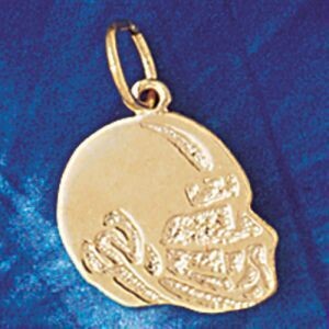 Dazzlers Jewelry Football Helmet Pendant Necklace Charm Bracelet in Yellow, White or Rose Gold 3207…