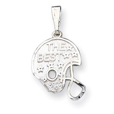 The Best Helmet Charm Sterling Silver QC1382