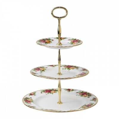 Royal Albert Old Country Roses Cake Stand Three-Tier, MPN: IOLCOR00926, 798901569039