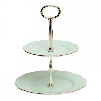 Royal Albert Polka Rose Cake Stand Two-Tier, MPN: POLROS25866, 652383736344