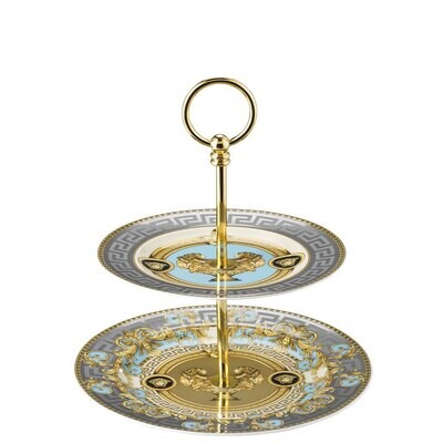 Versace Bleu Prestige Gala Etagere Small 2 Tiers, MPN: 19325-403638-25316, 790955989375