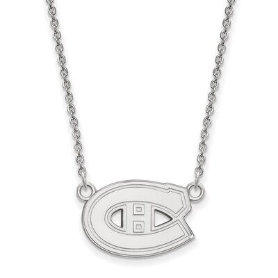 Montreal Canadiens Small Pendant with Chain Necklace 10k White Gold 1W013CAN-18, MPN: 1W013CAN-18, …