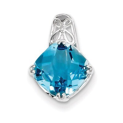 Blue Topaz Pendant Sterling Silver QP2931BT, MPN: QP2931BT, 883957435718
