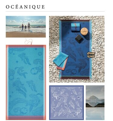 Le Jacquard Francais Oceanique Blue Beach Towel Unique size 26396, MPN: 26396, 3660269263966