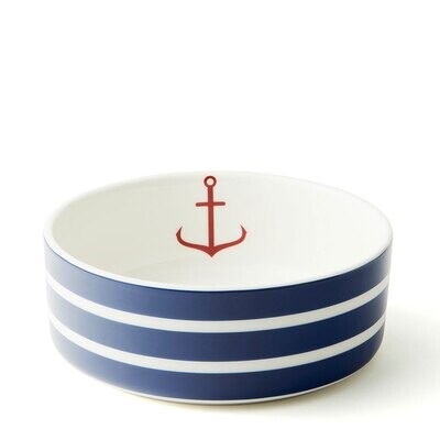 Caskata Beach Towel Stripe Medium Pet Bowl Blue PETMD-390, MPN: PETMD-390, 817325012133