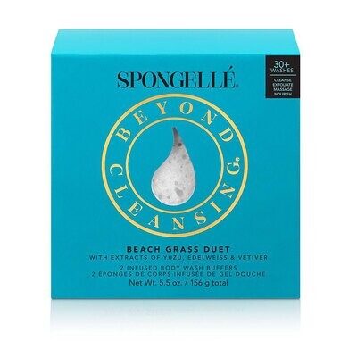 Spongelle Boxed Duo Beach Grass 30+ Uses Pack of 6 AST-M2BG