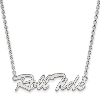 University of Alabama Medium Pendant with Chain Necklace Sterling Silver SS083UAL-18, MPN: SS083UAL…