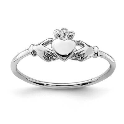 Claddagh Ring Sterling Silver Rhodium-plated QR6905, MPN: QR6905, 886774080536