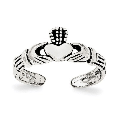 Claddagh Toe Ring Sterling Silver QR6039, MPN: QR6039, 883957566962