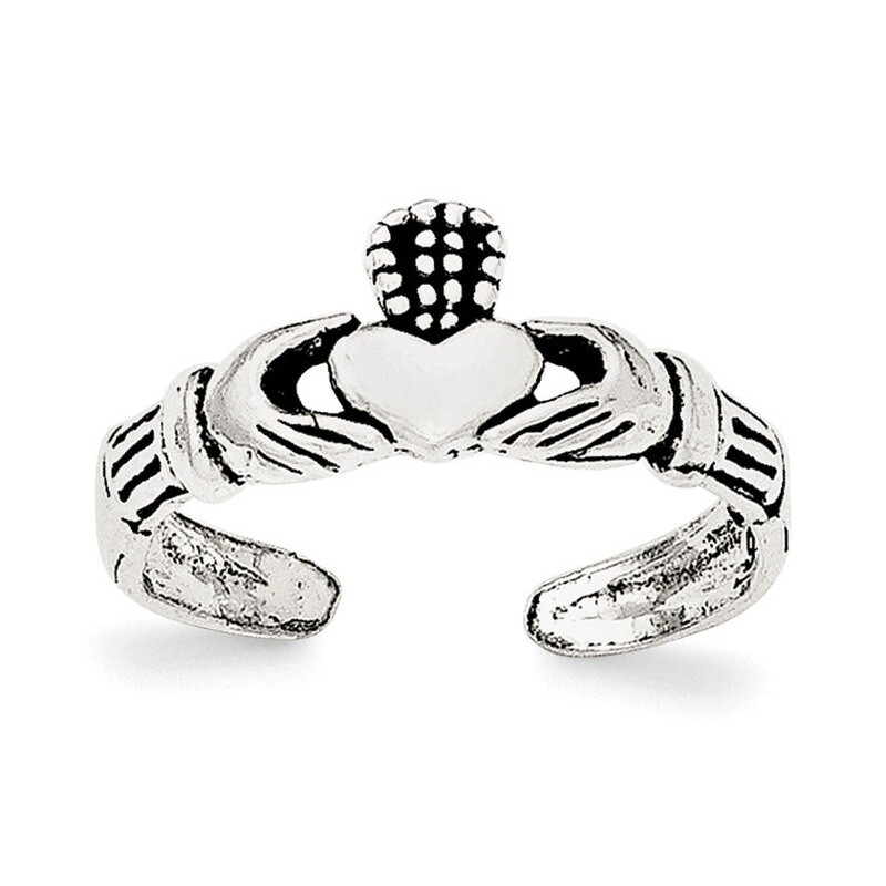 Claddagh Toe Ring Sterling Silver QR6039