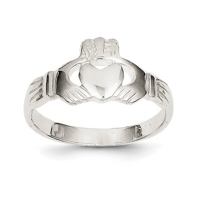 Solid Claddagh Ring Sterling Silver QR959-7, MPN: QR959, 883957255460
