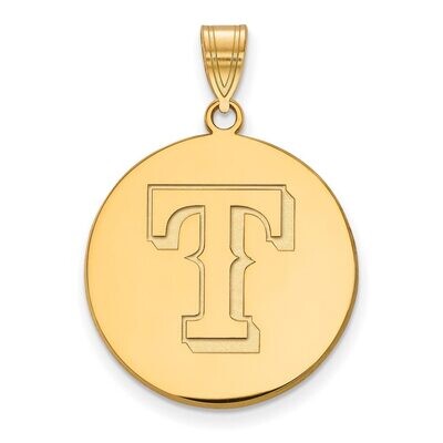Texas Rangers Large Disc Pendant 14k Yellow Gold 4Y017RAN, MPN: 4Y017RAN, 886774874609