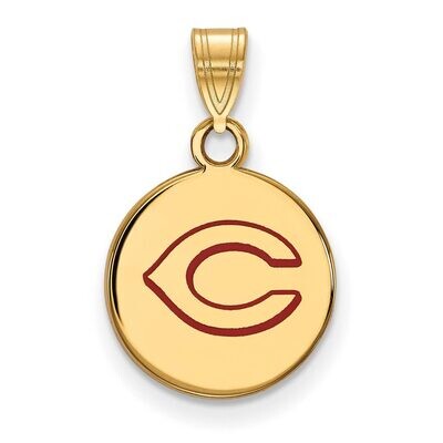 Cincinnati Reds Small Enamel Disc Pendant Gold-plated Silver GP019RDS, MPN: GP019RDS, 886774923963