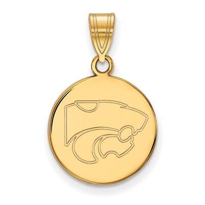 Kansas State University Medium Disc Pendant 10k Yellow Gold 1Y039KSU, MPN: 1Y039KSU, 886774816050