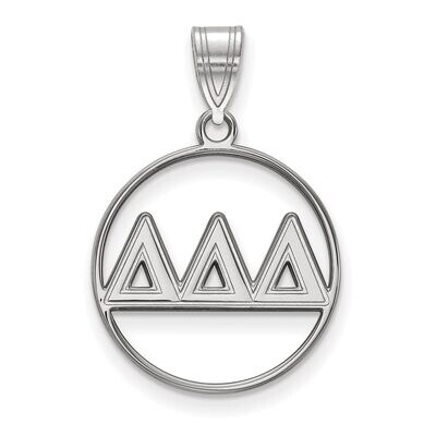 Delta Delta Delta Small Circle Pendant Sterling Silver SS011DDD, MPN: SS011DDD, 886774600895