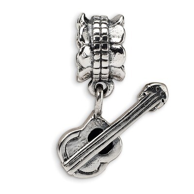 Guitar Bead - Sterling Silver QRS1160, MPN: QRS1160, 883957276618