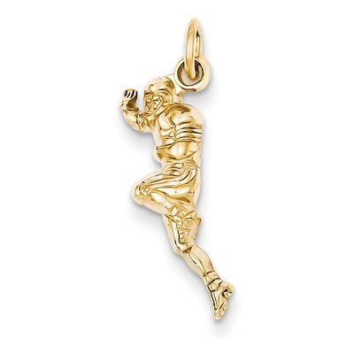 Football Player Charm 14k Gold D3478, MPN: D3478, 886774093703