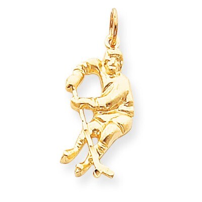 HOCKEY PLAYER CHARM 10k Gold 10C840, MPN: 10C840, 883957345031