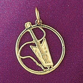 Dazzlers Jewelry Guitar Pendant Necklace Charm Bracelet in Yellow, White or Rose Gold 6306, MPN: DZ…