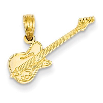 Electric Guitar Pendant 14k Gold K3512, MPN: K3512, 637218038589