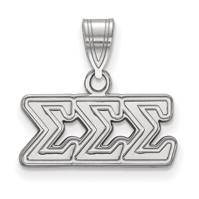 Sigma Sigma Sigma Medium Pendant Sterling Silver SS003SSS, MPN: SS003SSS, 886774598932