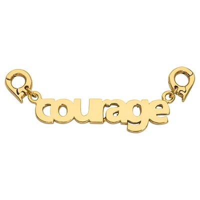 Nikki Lissoni Courage Tag Gold-plated 39 x 10mm D1238GL, MPN: D1238GL, 8719075304297