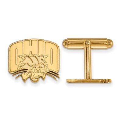 Ohio University Cufflinks Gold-plated Silver GP010OU, MPN: GP010OU, 886774911212