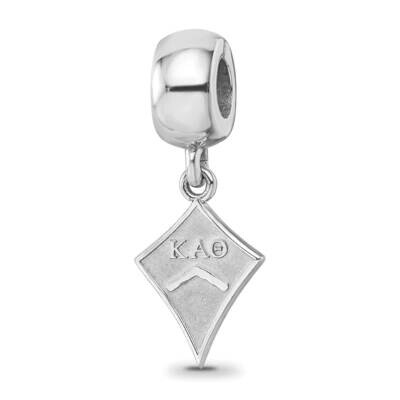 Kappa Alpha Theta Kite Bead Sterling Silver Rhodium-plated KAT003BD1-SS, MPN: KAT003BD1-SS, 6344019…