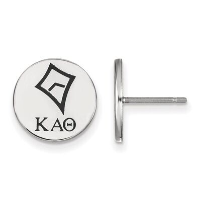 Kappa Alpha Theta Enameled Post Earrings Sterling Silver SS047KAT, MPN: SS047KAT, 886774610306
