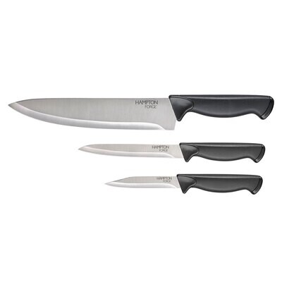 Hampton Forge Emmet 3 Piece Cutlery Set In Clam Pack HMC01A175C, MPN: HMC01A175C, 733652148171