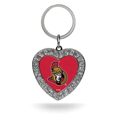 NHL Ottawa Senators Rhinestone Heart Key Ring GC7979, MPN: GC7979, 94746940577